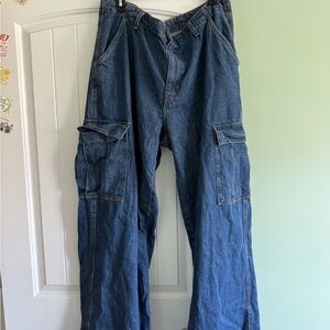 Levi's Flare Blue Wide Leg Jeans